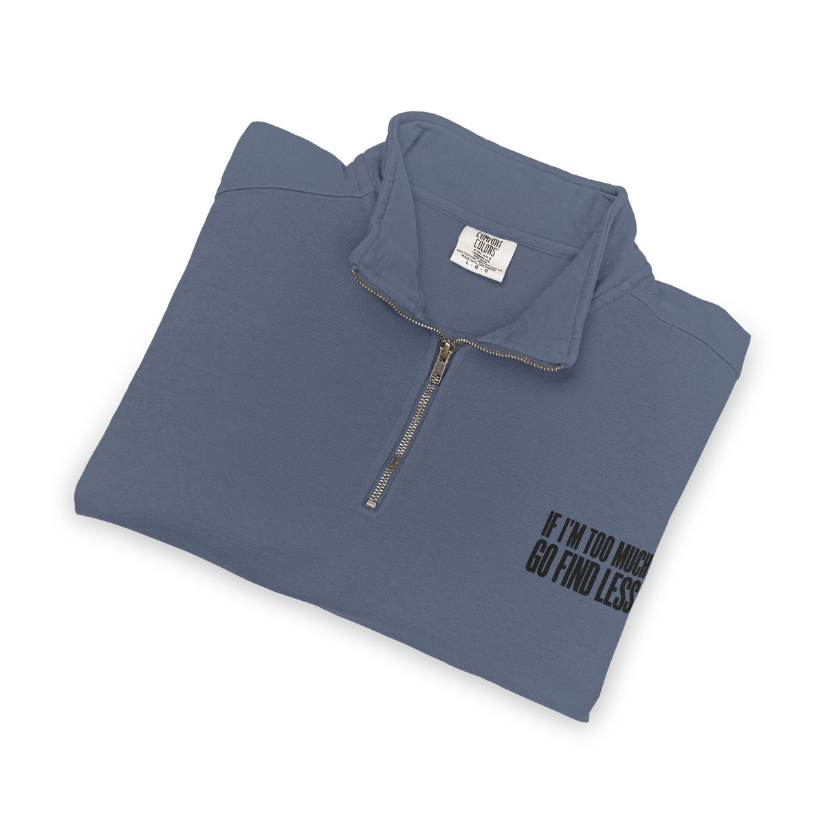 Quarter-Zip Sweatshirt — Follow Your Bliss Minimal Logo